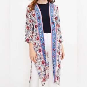 Loft floral kimono, XS/S 🔵